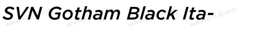 SVN Gotham Black Ita字体转换
